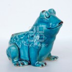 (ECH0039) Glazed Frog Tealight Candleholder